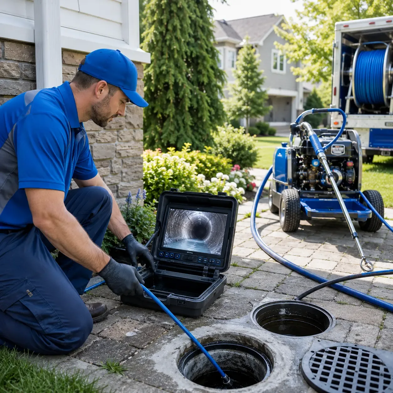 Outdoor drain cleaning professionals serving Clayville, RI